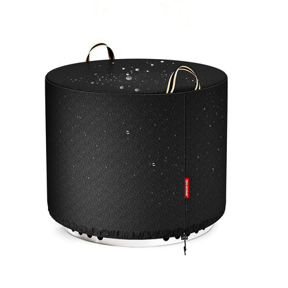 QH.HOME 21-inch round fire pit cover on Bonfire 2.0 protects against rain and dust.