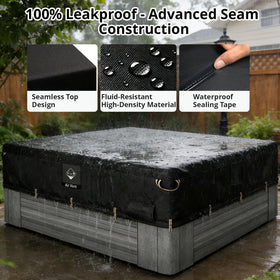 QH.HOME 600D polyester waterproof fabric demonstrates durable, rain-ready performance