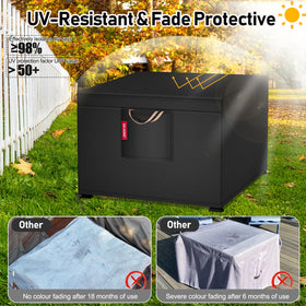 QH.HOME adjustable drawstring keeps cover secure on windy days.