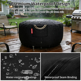 QH.HOME adjustable drawstring keeps the cover snug on windy days.