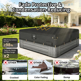 QH.HOME seamless top design keeps rain out for reliable protection