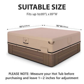 QH.HOME IP65 wind-resistance cover demonstrates edges locked against strong gusts.