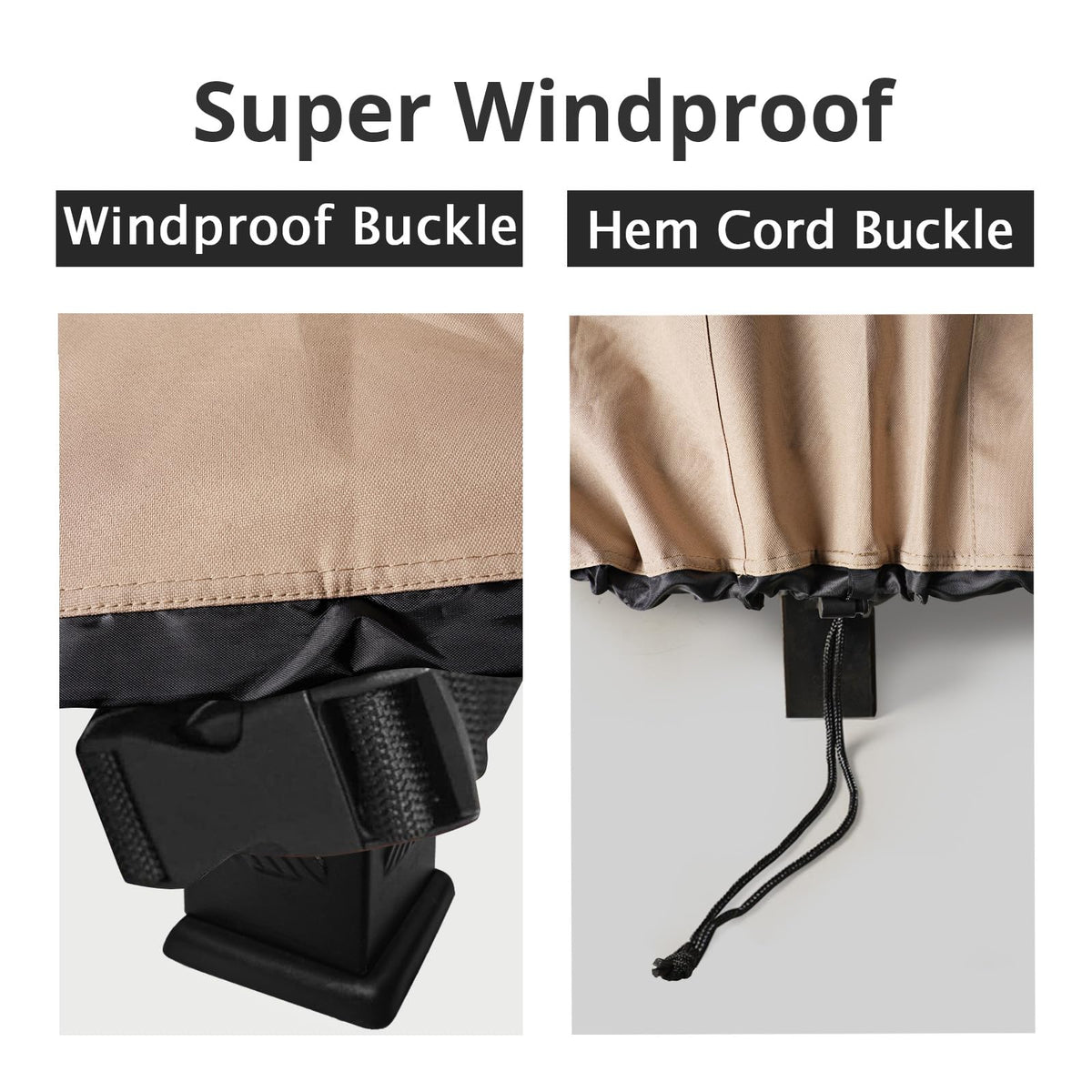 QH.HOME outdoor-ready protection shields fire pits from sun and wind.
