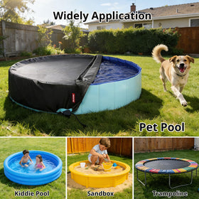 QH.HOME round kiddie pool cover ideal for family use and easy maintenance