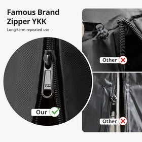 QH.HOME wind-resistant Velcro strips protect against gusts.