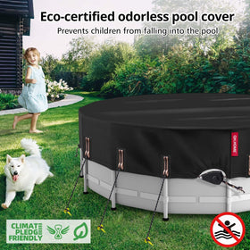 QH.HOME windproof pool cover withstands high wind in tests.