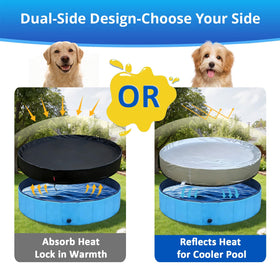 QH.HOME dual-sided design with black PU and silver reflective side for seasonal use.