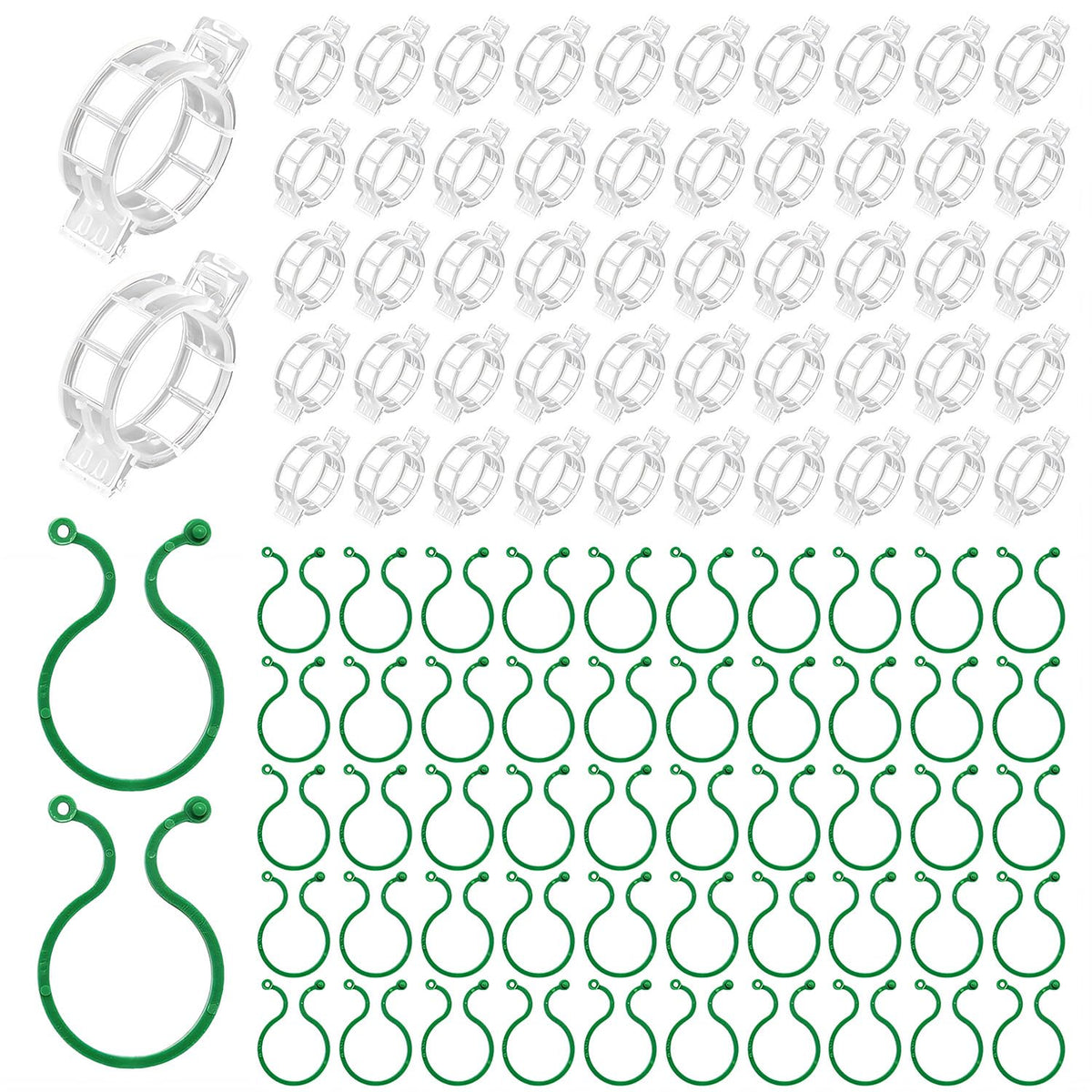 QHYCWIN green 4-cm clip secures thick tomato stems for strong fruiting