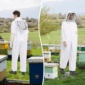 QHZHANG Bee Suit detachable veil closeup showing clear field of view