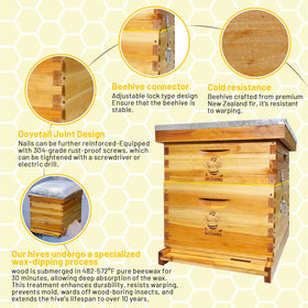 QHZHANG beehive starter kit inner cover aids insulation and moisture control