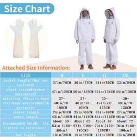 QHZHANG Sting-Proof Bee Jacket and pants provide unisex beekeeping comfort