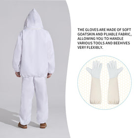 QHZHANG Bee suit zipper detail highlights durable closures