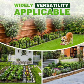 QIAOKAIYAN classic arch design adds curb appeal while organizing flower beds.