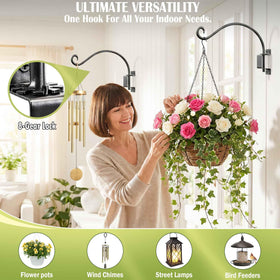 Qiang Ni garden patio ornament for hanging baskets and planters.