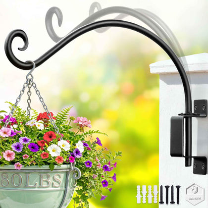 Qiang Ni plant hanger swiveling bracket for flexible outdoor display.