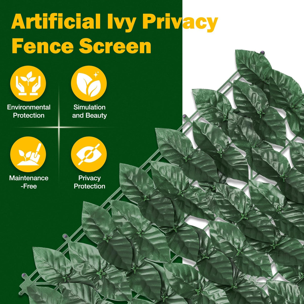 QIAOKAIYAN breathable mesh backing supports airflow behind greenery