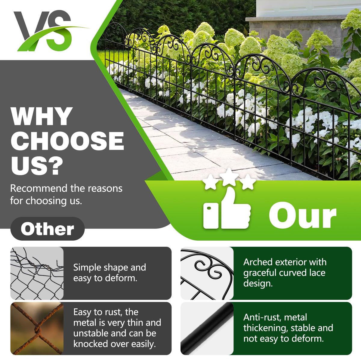 QIAOKAIYAN durable fencing with rust resistance supports longer outdoor use.