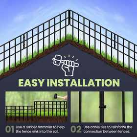 QIAOKAIYAN multi-purpose fence suitable for gardens, lawns, and edges.