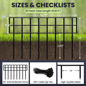 QIAOKAIYAN no-dig fence panel assembly showing quick setup.
