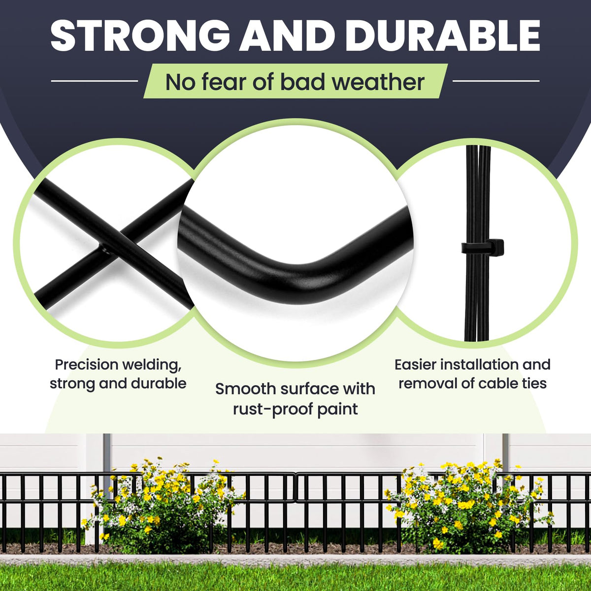 QIAOKAIYAN rustproof coating visible on panel for outdoor longevity.