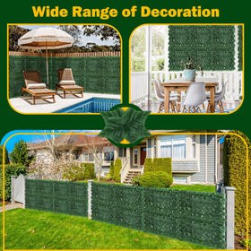 Wedding garden decor using QIAOKAIYAN ivy panels.