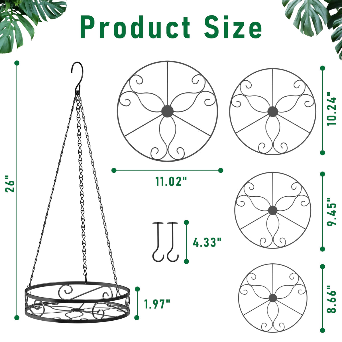 Qiaomeiysp heavy-duty planter holds up to 22 lb for larger plants.