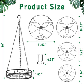 Qiaomeiysp heavy-duty planter holds up to 22 lb for larger plants.