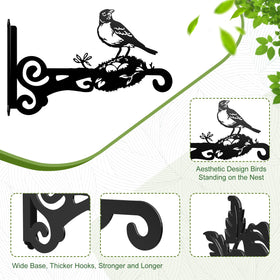 Qiaomeiysp bird-feeder hanger attachment creates a welcoming yard feature