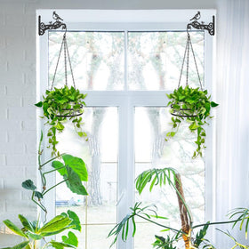 Qiaomeiysp outdoor garden setup bracket supports planters with a charming pattern