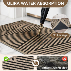 QiCaiJia indoor-outdoor mat suits front or back entryways.