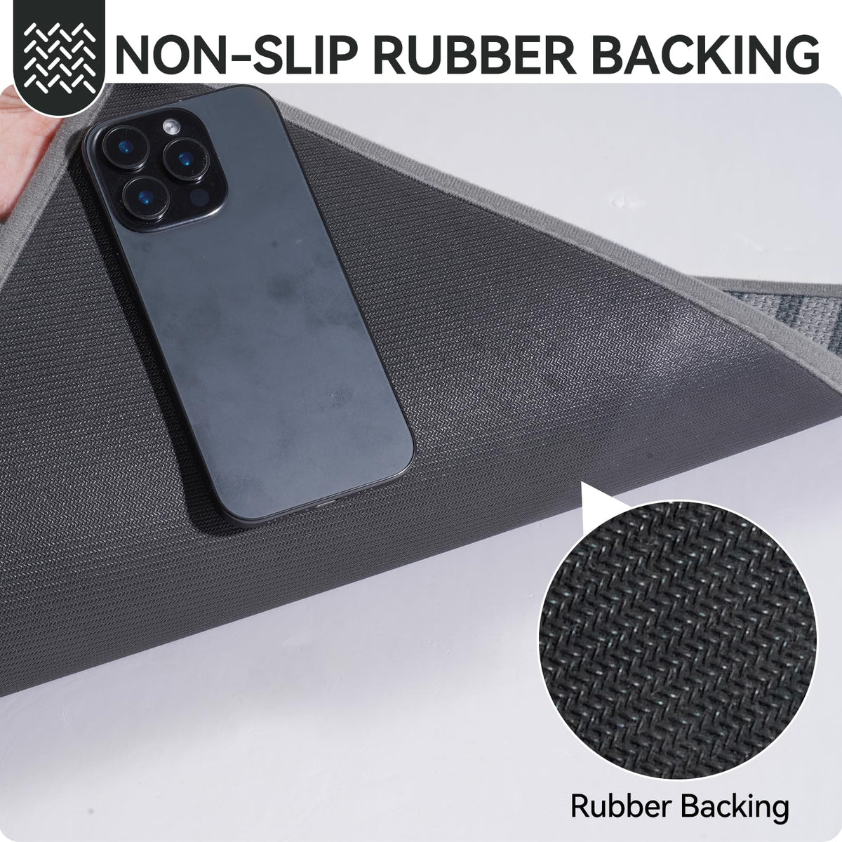 QiCaiJia durable fade-resistant mat withstands sunlight and heavy foot traffic.