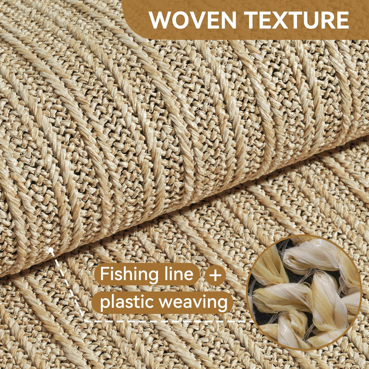 QiCaiJia multi-use-entry-mat-brown suited for indoor and outdoor spaces.
