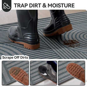 QiCaiJia washable entryway mat is easy to clean after daily use.