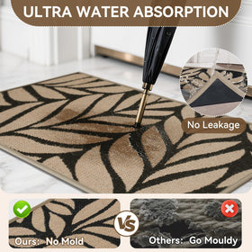 QiCaiJia dirt-trapping mat keeps floors clean after wet weather