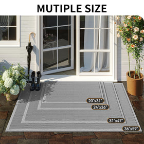 QiCaiJia non-slip texture keeps the mat steady on floors.