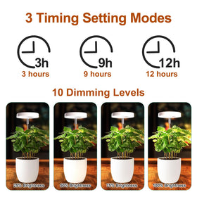 Qicodu telescopic-arm adjusts height to optimize PAR distance for various plants.