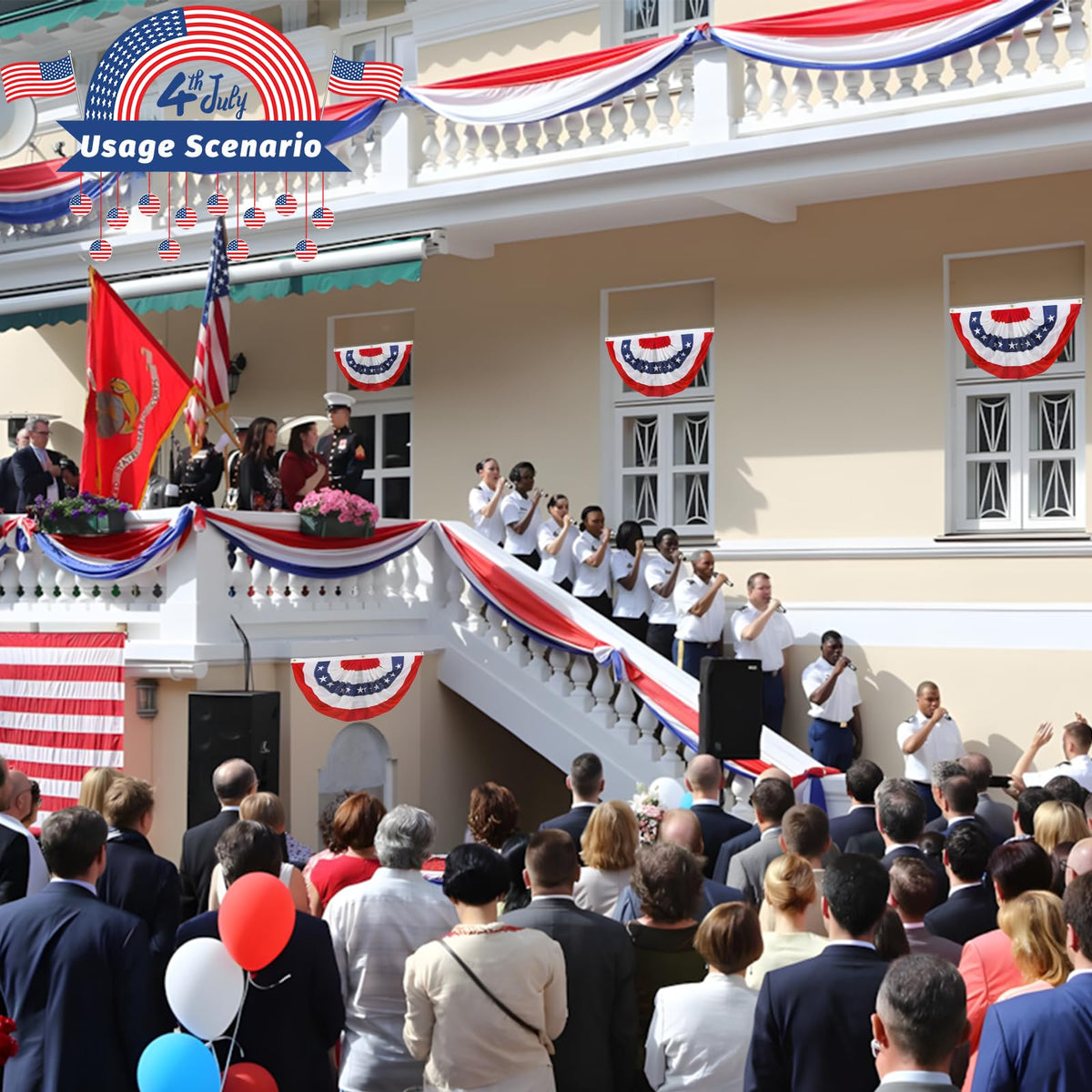 QIDSJCCBD heavy-duty bunting with reinforced head for durability.