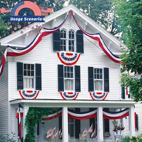 QIDSJCCBD outdoor patriotic decoration set for seasonal celebrations.