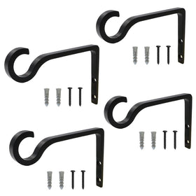 QIEGL 4Pack front view hanging plant bracket for versatile indoor outdoor display.
