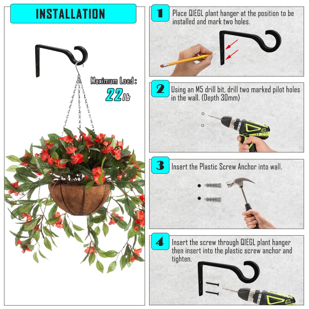 QIEGL decorative wall hanger suits indoor and outdoor decor.