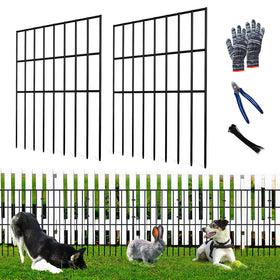 QIEGL garden fence barrier assembly showing easy setup for pet protection