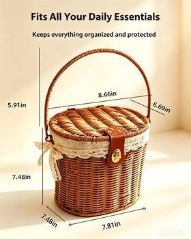 QienRiny drop-down grip handles for comfortable carrying.