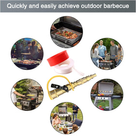Qieoyk brass propane fittings resist heat and corrosion in outdoor use.