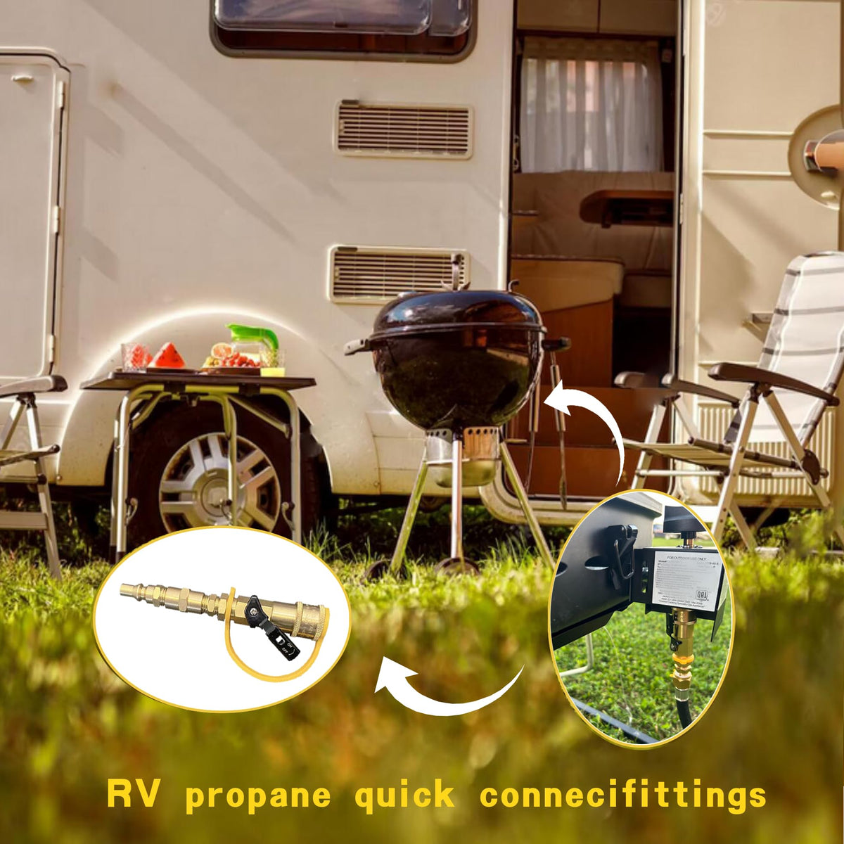 Qieoyk installation-friendly kit speeds up RV and grill setup.