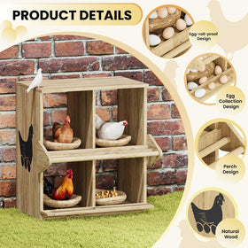 Qifeila nesting box wall mount setup saves space and creates a durable coop corner.