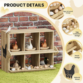 Qifeila nesting box with wall mount for flexible coop setup.