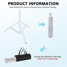 Qiilu foldable umbrella base is portable for easy travel.