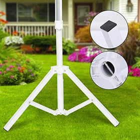 Qiilu garden patio base supports multiple parasols for versatile shade.