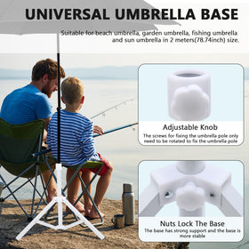Qiilu portable outdoor stand suits garden, beach, and camping setups.
