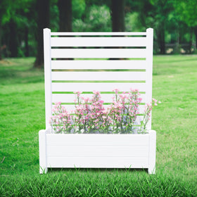 Qikdesign No-Dig Air Conditioner Fence offers privacy without digging and solid stability.